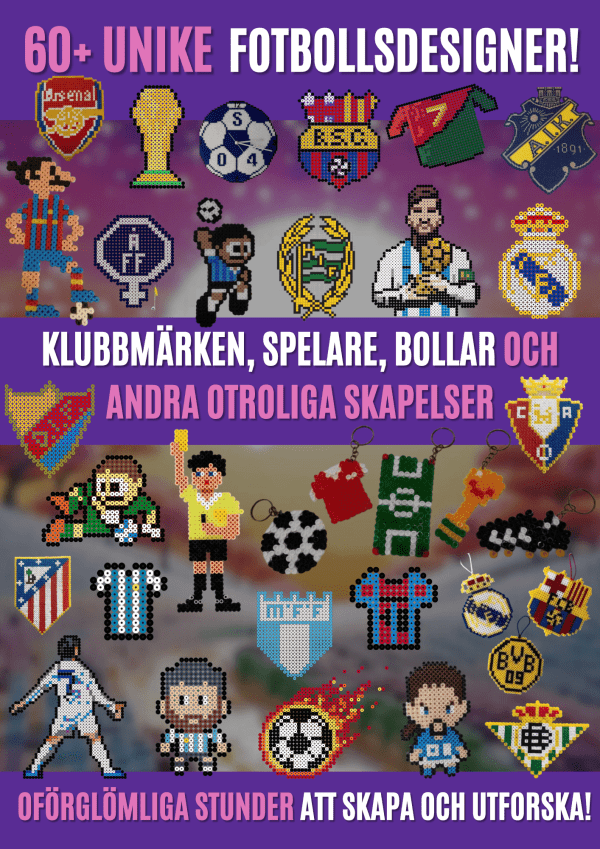 60+ Fotboll Pärlplattemönster: Skapa dina favoritlag och spelare med pärlor!