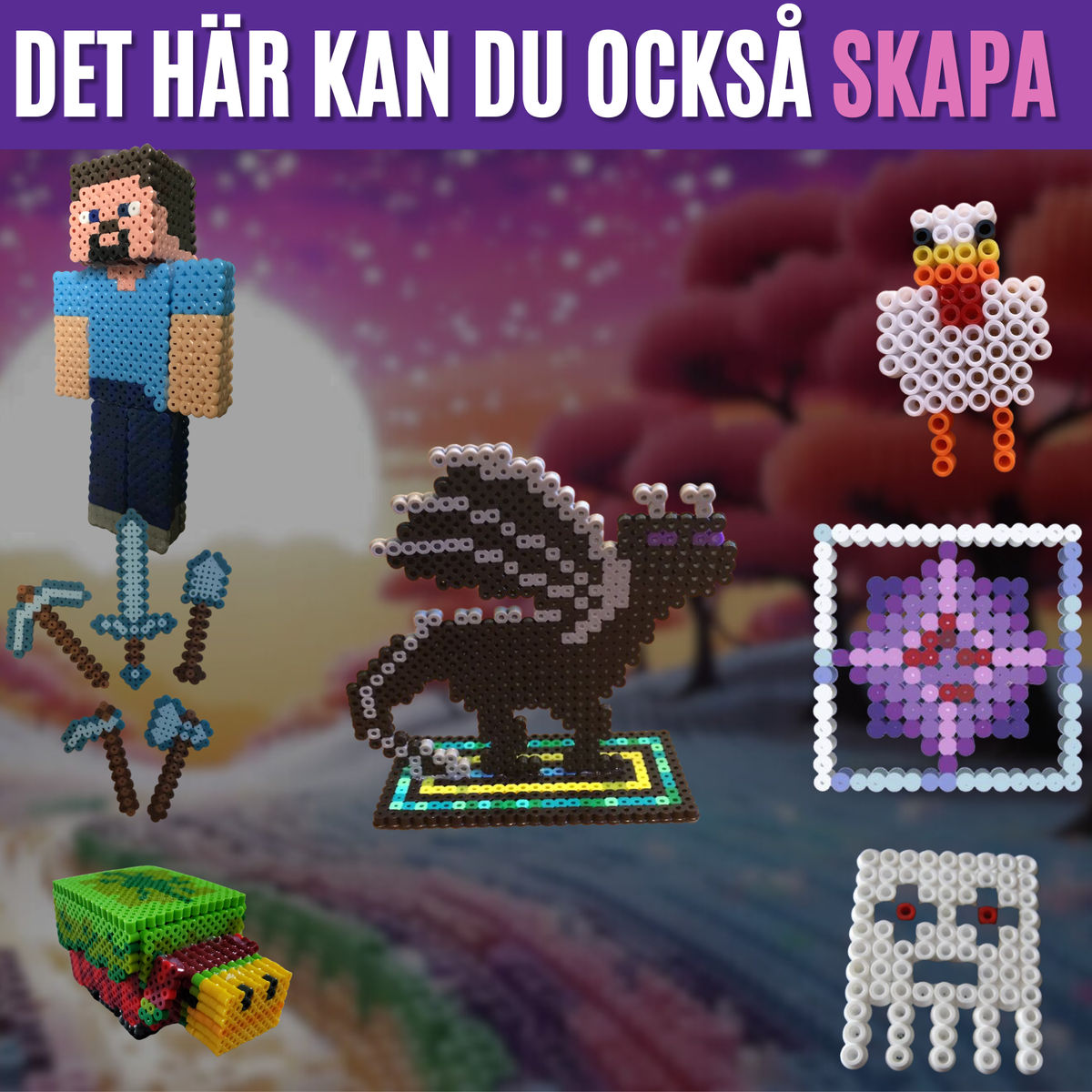 170+ Minecraft Pärlplattemönster - Bild 5