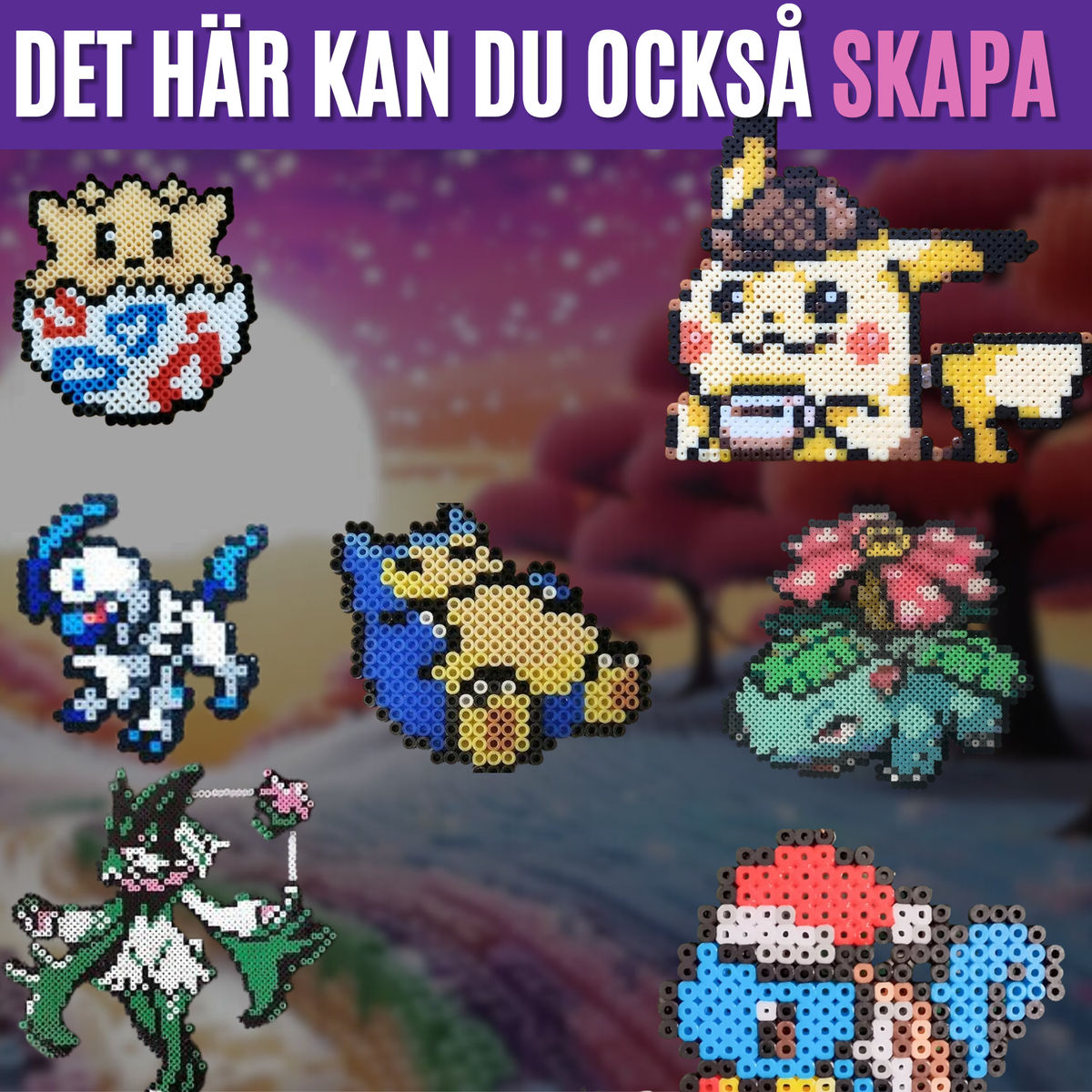 60+ Pokémon-Pärlplattemönster - Bild 5