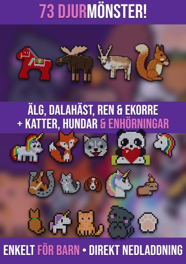 Djur pärlplattor Standard