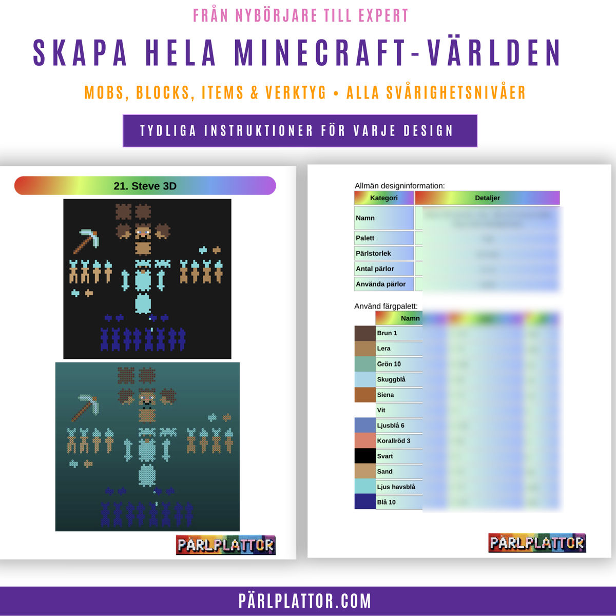170+ Minecraft Pärlplattemönster - Bild 4