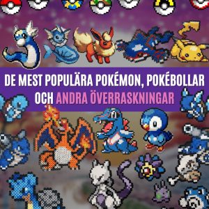 60+ Pokémon-Pärlplattemönster