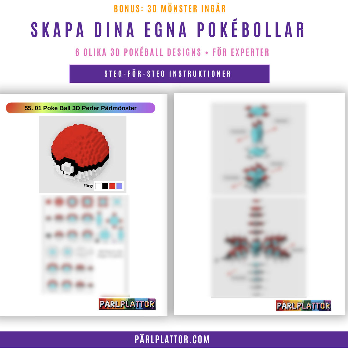 60+ Pokémon-Pärlplattemönster - Bild 4