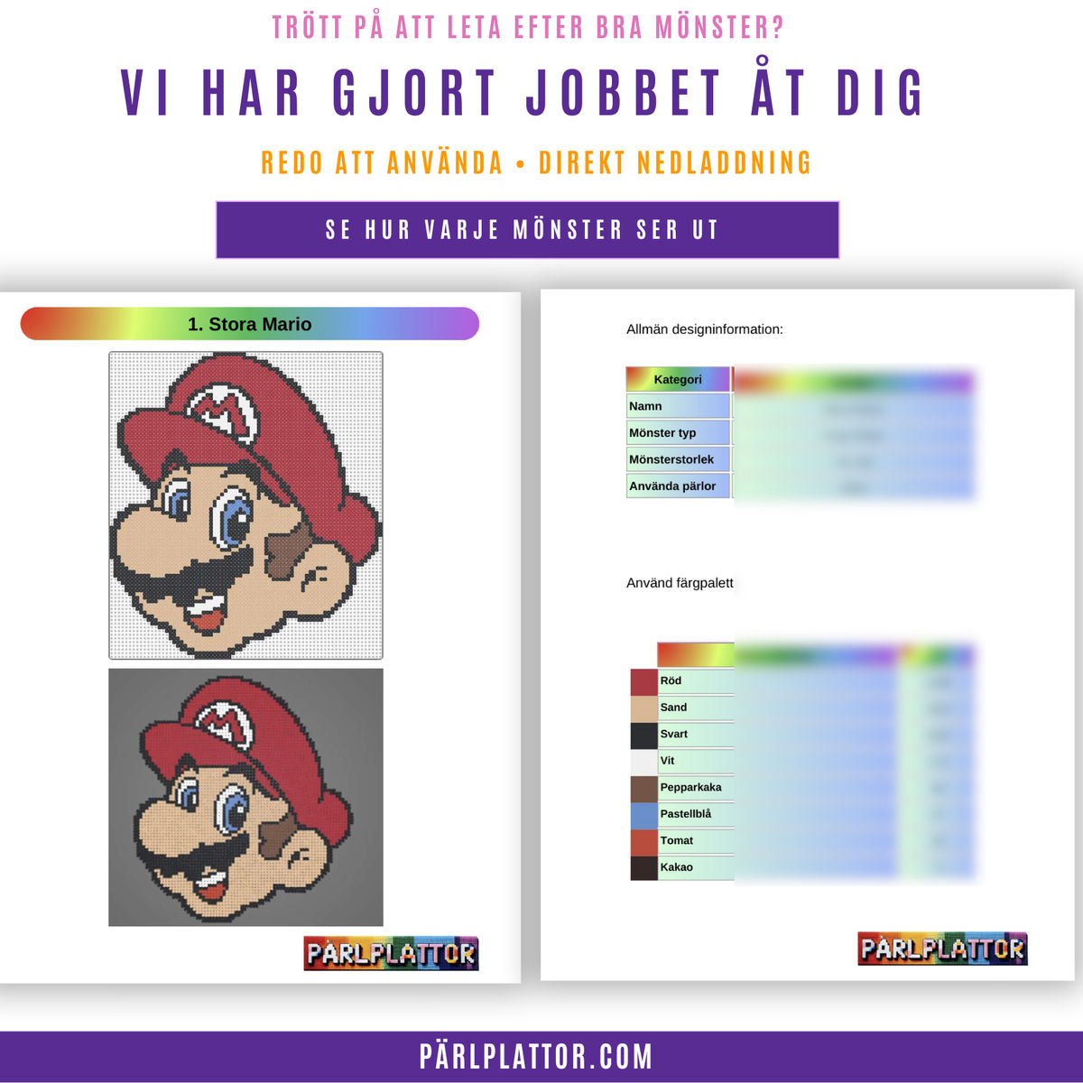 180+ Super Mario Pärlplattemönster - Bild 2